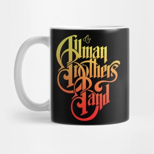 Retro 70's Allman Brothers Band Rock Logo Mug